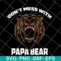 papa bear svg, png, dxf, eps digital file ftd24052116