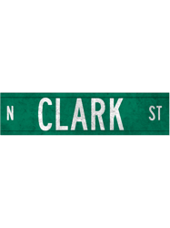 clark st chicago street sign