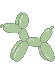 green balloon dog