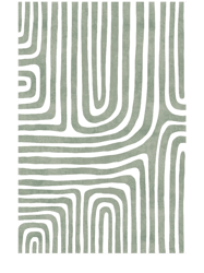 Sage green line art