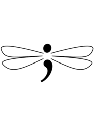 Project Semicolon Butterfly Dragonfly
