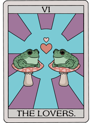 the lovers frog tarot