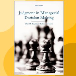 judgment in managerial decision making