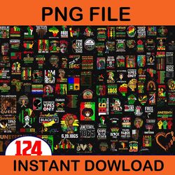 bundle juneteenth png, juneteenth sublimation png, free-ish, black history png, juneteenth is my independence day