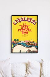 montreux, 1974 jazz festival poster