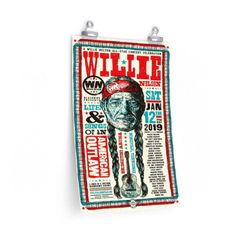 willie nelson concert poster
