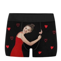 personalized boxer briefs custom face under wear - your face on it - valentine's day gift for him/husband/lover