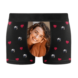 custom boxers briefs custom face funny couple valentine gift - i love my girlfriend underwear