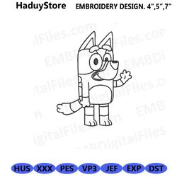 bandit dad heeler family silhouette embroidery files free do