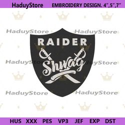 oakland shwag football logo embroidery, oakland raiders embroidery, oakland design file