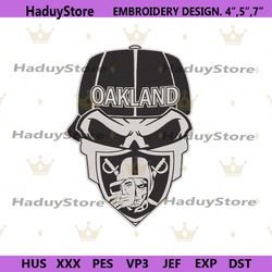 skull oakland football logo embroidery, oakland raiders embroidery, skull oakland design file