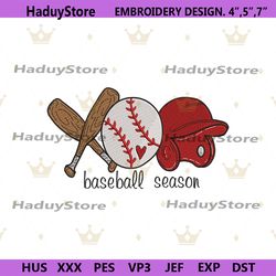 baseball season embroidery digital instant files