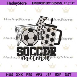 soccer mama embroidery file design digital download files