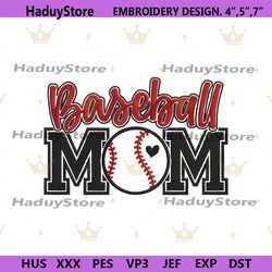 baseball mom embroidery files download digital download files