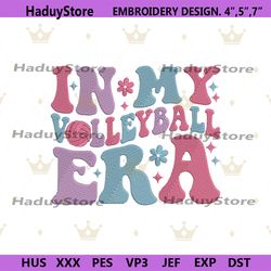 in my volleyball era embroidery download design files