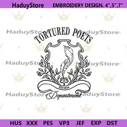 the tortured poets department embroidery instant download, taylor swift album embroidery design digital, taylor swift fi