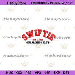 swifties grilfriend club embroidery files, taylor eras tour embroidery design file, taylor world tour embroidery instant