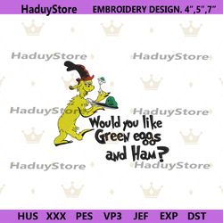 would you like green eggs and ham embroidery download, green eggs and ham embroidery design files, dr seuss embroidery d