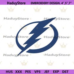 tampa bay lightning symbol embroidery files, nhl tampa bay lightning embroidery design,tampa bay lightning nhl embroider