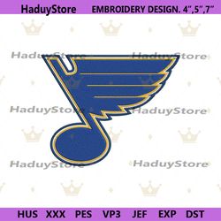 st louis blues iconic embroidery files, st louis blues embroidery download file, st louis blues embroidery logo digital