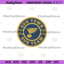 st louis blues embroidery instant, st louis blues nhl embroidery, st louis blues logo embroidery digital files