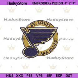 st louis blues file, st louis blues logo embroidery design download, st louis blues embroidery digital design downloads