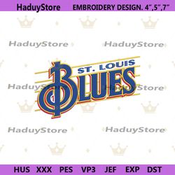 nhl team embroidery files, st louis blues hockey embroidery design, st louis blues embroidery file download