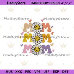 daisy mom flower mothers day machine embroidery design, mother day embroidery download, mom embroidery download files