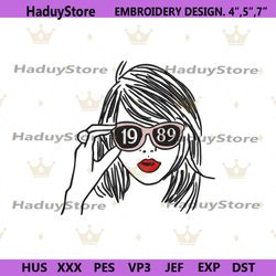 1989 taylor swift embroidery design files, the eras tour concert embroidry file download, face taylor swift embroidery f