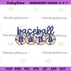 baseball mama machine embroidery instant design, baseball mom embroidery digital download, sports baseball mom digital e