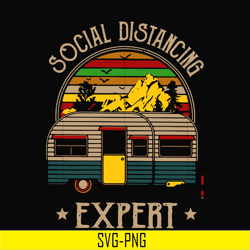 social distancing expert svg, png, dxf, eps digital file cmp018