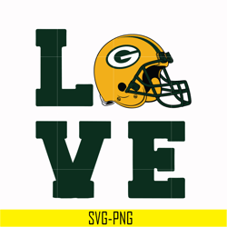 love green bay packers svg, packers svg, nfl svg, png, dxf, eps digital file nfl02102028l