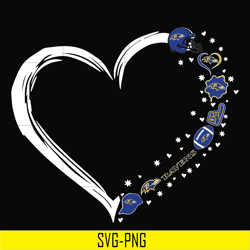 baltimore ravens heart svg, ravens svg, png, dxf, eps digital file nnfl0100