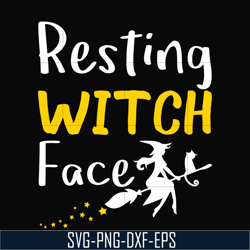 resting witch face svg, halloween svg, png, dxf, eps digital file hlw24072023