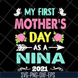 my first mothers day svg, mother's day svg, eps, png, dxf digital file mtd20042110