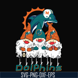 gnomes miami dolphins svg, gnomes svg, dolphins svg, png, dxf, eps digital file nnfl0307017