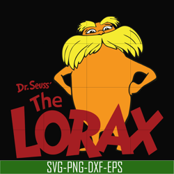 the lorax dr.seuss svg, png, dxf, eps file dr00011