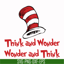 think and wonder wonder and think svg, png, dxf, eps file dr000136