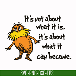 it's not about what it is it's about what it can become svg, png, dxf, eps file dr000148