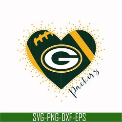 green bay packers heart svg, packers heart svg, nfl svg, png, dxf, eps digital file nfl0210203l