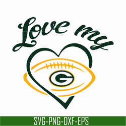 love my green bay packers svg, nfl svg, png, dxf, eps digital file nfl0210204l