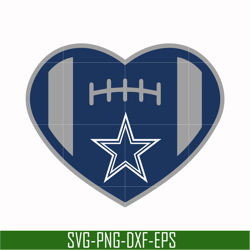 dallas cowboys heart svg, cowboys heart svg, nfl svg, png, dxf, eps digital file nfl05102025l