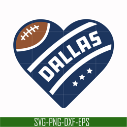 dallas cowboys heart svg, cowboys heart svg, nfl svg, png, dxf, eps digital file nfl05102028l