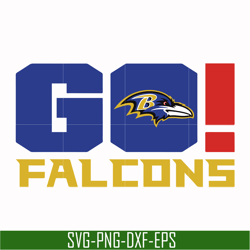 baltimore ravens go falcons svg, baltimore ravens svg, ravens svg, sport svg, nfl svg, png, dxf, eps digital file nfl071