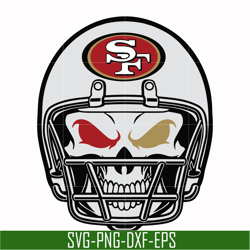 san francisco 49ers skull svg, 49ers skull svg, nfl svg, png, dxf, eps digital file nfl0710202010l