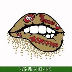 san francisco 49ers lip svg, 49ers lip svg, nfl svg, png, dxf, eps digital file nfl0710202011l