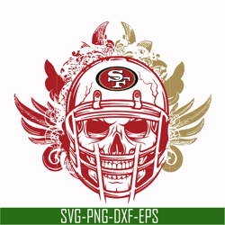 san francisco 49ers skull svg, 49ers skull svg, nfl svg, png, dxf, eps digital file nfl0710202025l