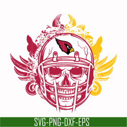 arizona cardinals skull svg, skull cardinals svg, nfl svg, png, dxf, eps digital file nfl1110201l