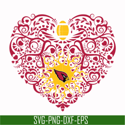 arizona cardinals heart svg, cardinals heart svg, nfl svg, png, dxf, eps digital file nfl1110202l