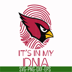 it's in my dna arizona cardinals svg, cardinals svg, nfl svg, png, dxf, eps digital file nfl11102037l